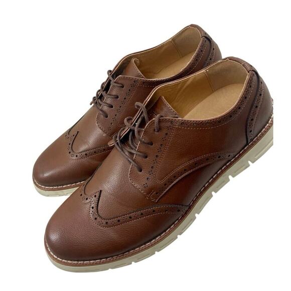 Nautica Wing deck Pebbled Oxford  Shoes men Sz 12 Relaxed Work Attire versatile - Picture 3 of 15